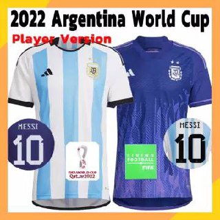 Women's Replica Messi adidas Argentina Away Jersey 2022 IC9618