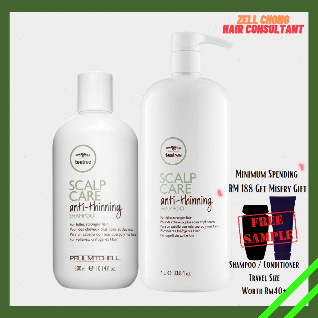 Paul Mitchell Tea Tree Scalp Care AntiThinning Shampoo 300ML/1000ML Shopee Malaysia