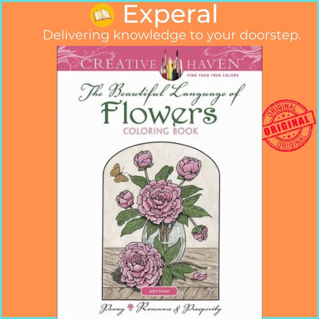 [English] Creative Haven The Beautiful Language of Flowers Coloring