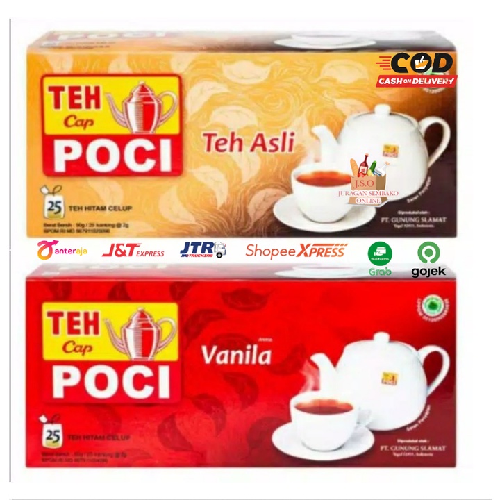 ( JSO ) VANILLA POCI CAP TEA BAGS THE ORIGINAL POCI CAP CONTAINS 25 ...