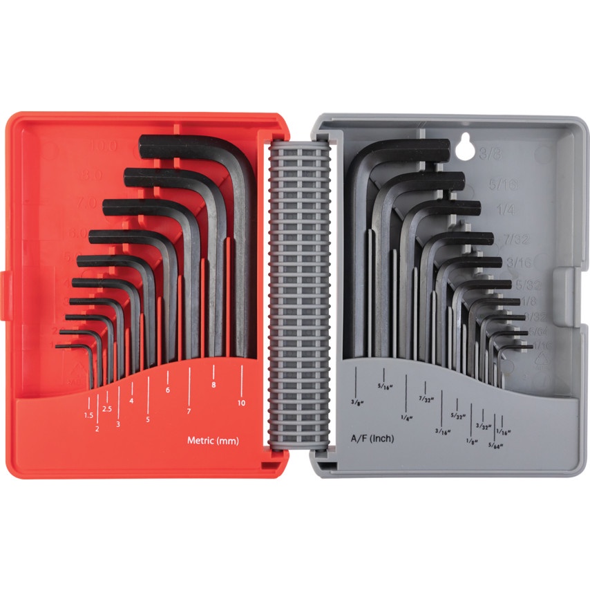 KENNEDY COMBINATION SHORT ARM MM/AF HEX KEY SET (20-PCE) KEN6011060K ...