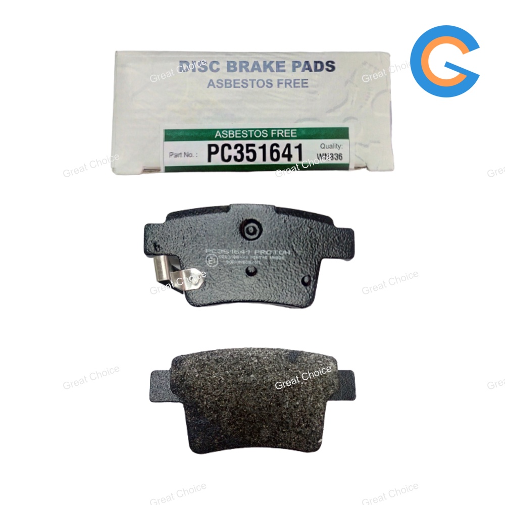 PROTON Ori Gen2, Persona Rear Disc Brake Pad Satria Neo PC351641