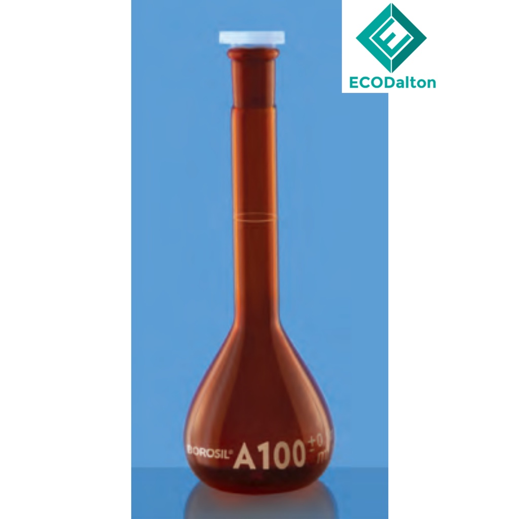 Borosil Volumetric Flasks 1000 Ml Pp Stopper Class A Amber With Individually Certificate 1066