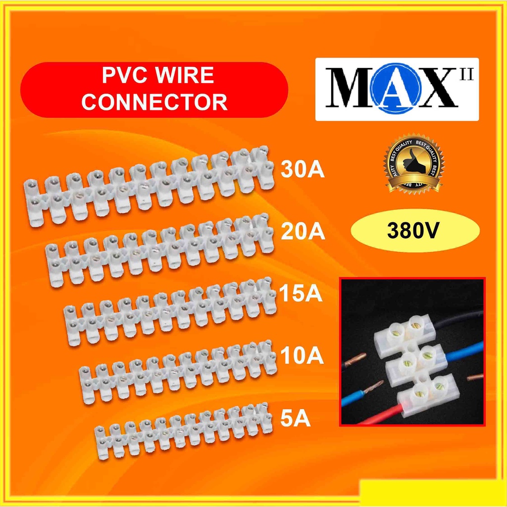 MAXII PVC Connector 5A/10A/15A/20A/30A PVC Quick Cable Connector/ PVC