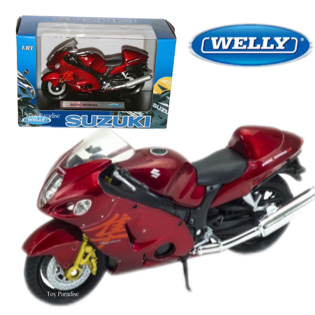 Suzuki Hayabusa Modellauto 1:18 Von Welly - Detaillierte Nachbildung