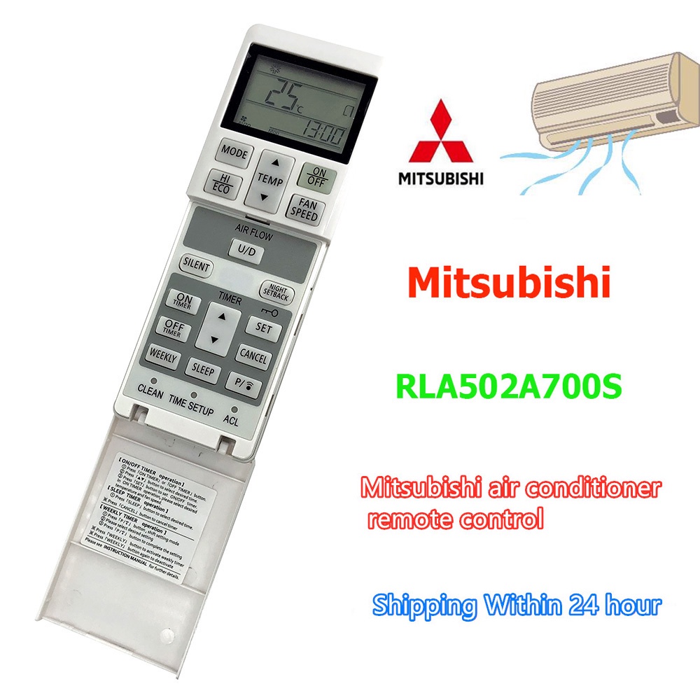 New Air Conditioner Remote Control for Mitsubishi RLA502A700 ...