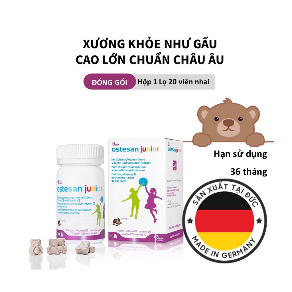 Ostesan Junior Denk Set Of 3 Calcium, Vitamin K2 & Vitamin D3 For