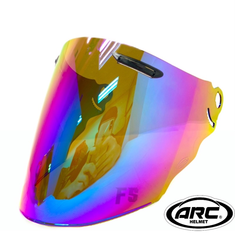 Visor Helmet ARC Ritz cermin helmet Yf1 arc YF DRAGON ARC AR Rainbow