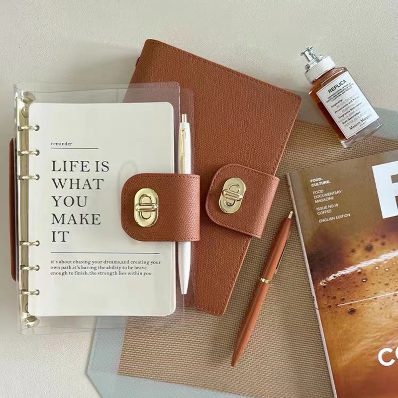 A5 Binder Notebook 6 Hole File Journal Notebook Diary Agenda Planner ...