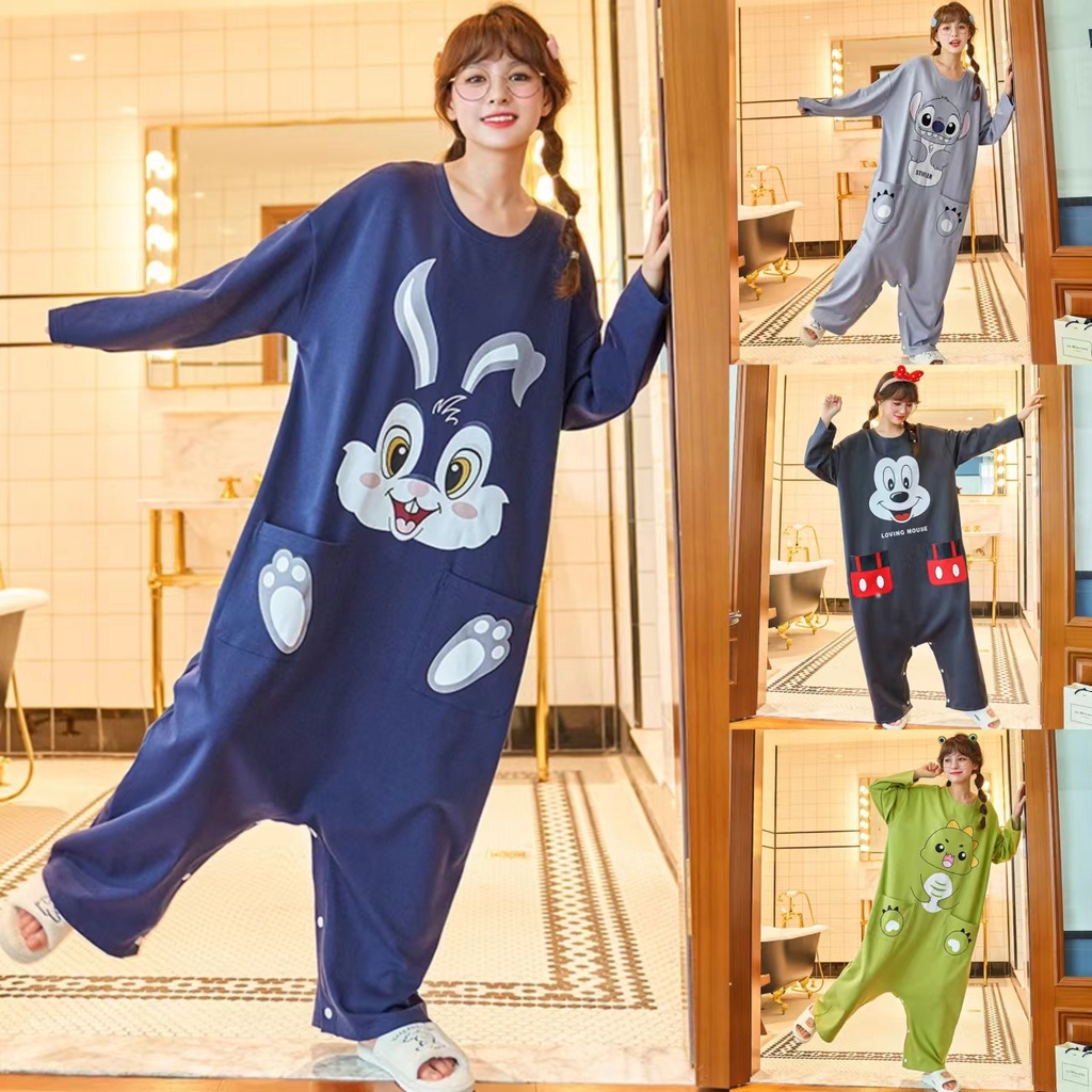 Pure Cotton Pajamas Women's Spring And Autumn Models Long-sleeved