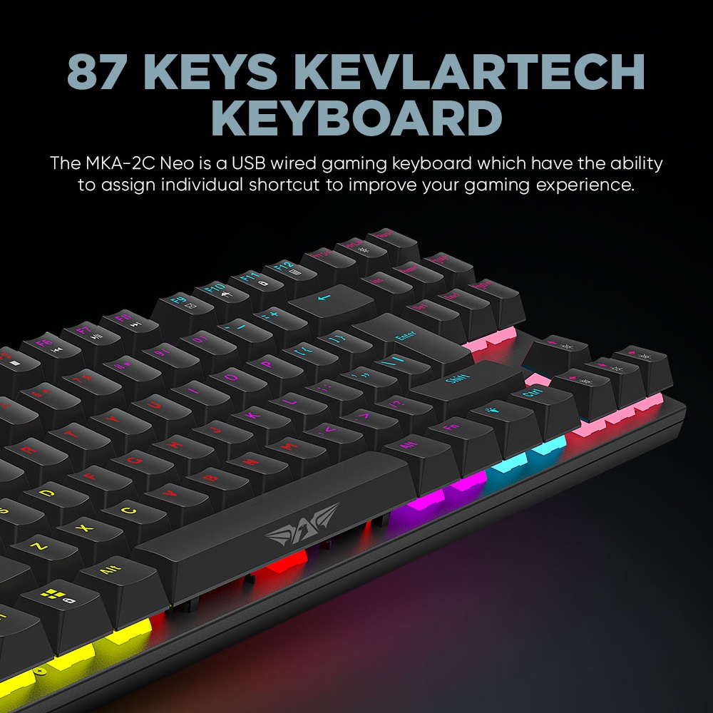 Armaggeddon MKA-2C NEO Psychraven Mechanical Gaming Keyboard Hotswap ...