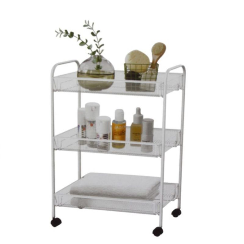 PUTIH Versatile trolley Rack 3 Level White | Shopee Malaysia