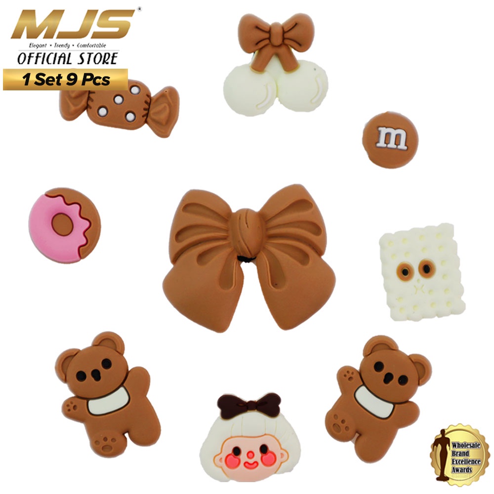 MJS Wholesale 1 Set 9 Pcs Kids Jibbitz Clogs / Clogs Button / Clogs