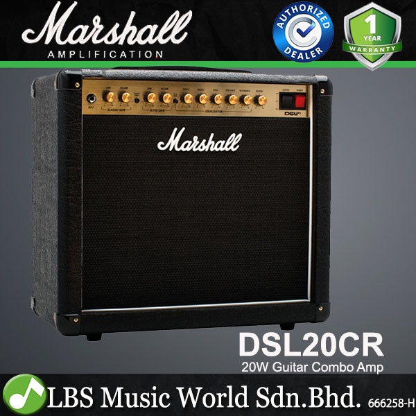 Marshall DSL20CR 20 Watt 1x12" 2 Channel Tube Combo Guitar Amp