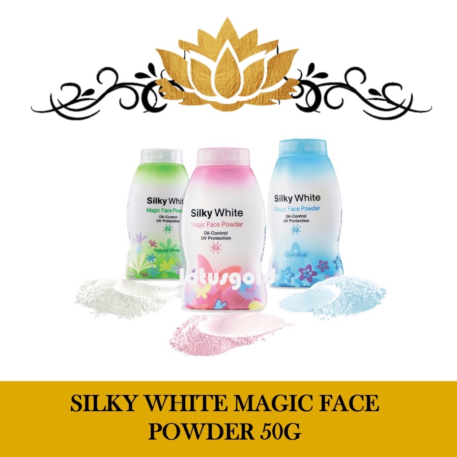 SILKY WHITE MAGIC FACE POWDER 50G | Shopee Malaysia