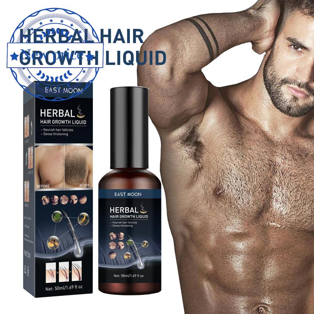 EASTMOON 50ml Men's Body Hair Growth Fluid Tough Repair Hair Beard