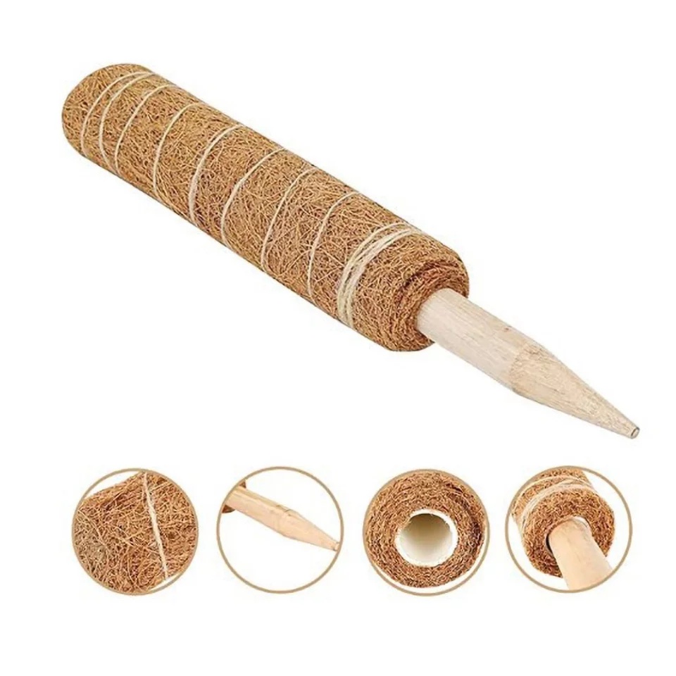 60cm/70cm/80cm/90cm Long Coconut Fiber Coir Totem Pole Extendable Coco ...