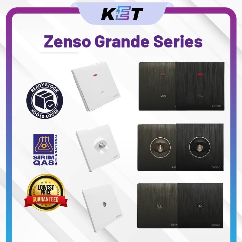[SIRIM APPROVED] Zenso Grande Series Switch / Switches & Socket Outlet ...