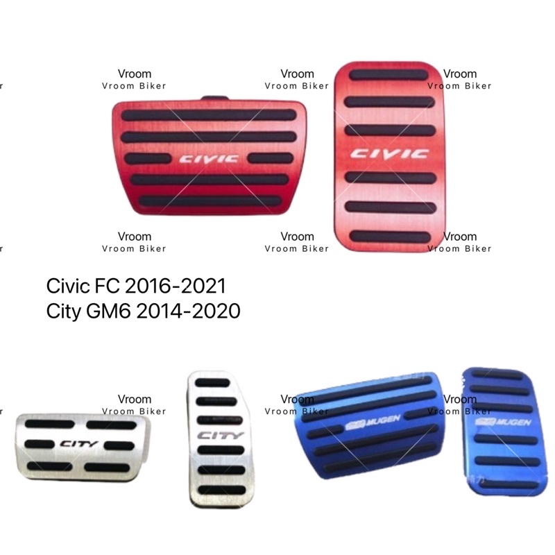 Honda Civic Fc Civic FE / City GM6 20142020 Foot Pedal Antislip Gas