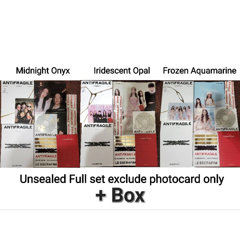 LE SSERAFIM Antifragile Unsealed Album Sakura Yunjin Chaewon