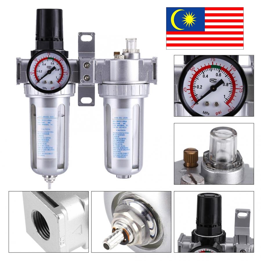 SFC400 1/2 3/8 1/4 Compressor Fuel Oil Water Moisture Trap Filter Air