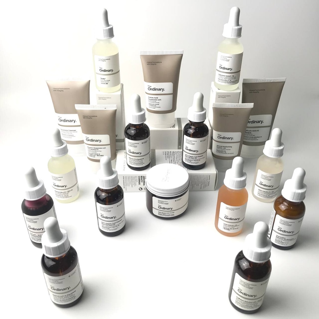 The Ordinary Niacinamide/ AHA + BHA/ Caffeine/ Hyaluronic Acid/ Buffet/ Alpha Arbutin/ Natural