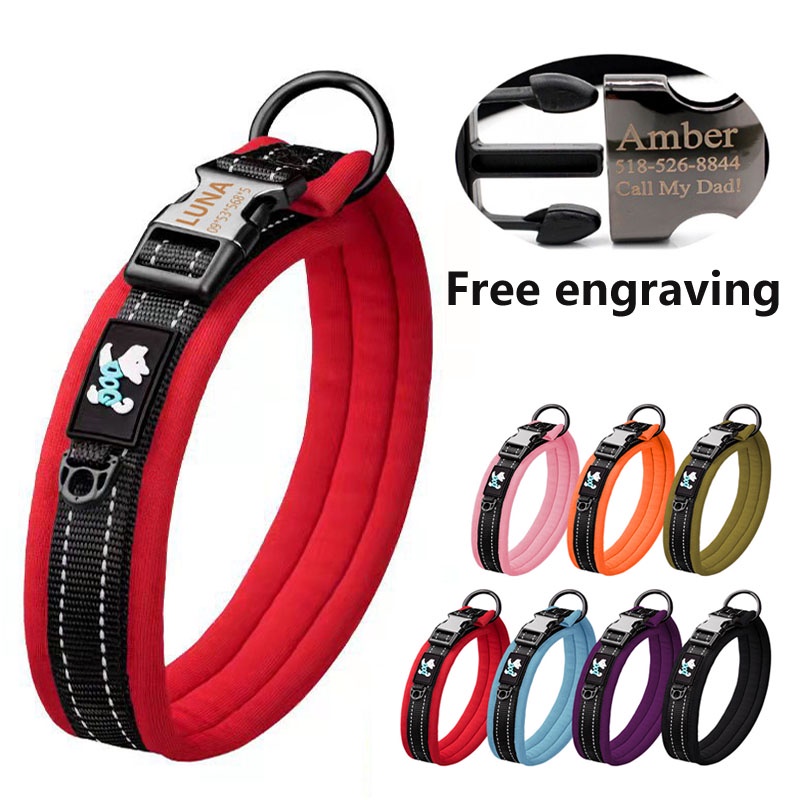 Customized pet collar Personalized dog collar Adjustable dog collar