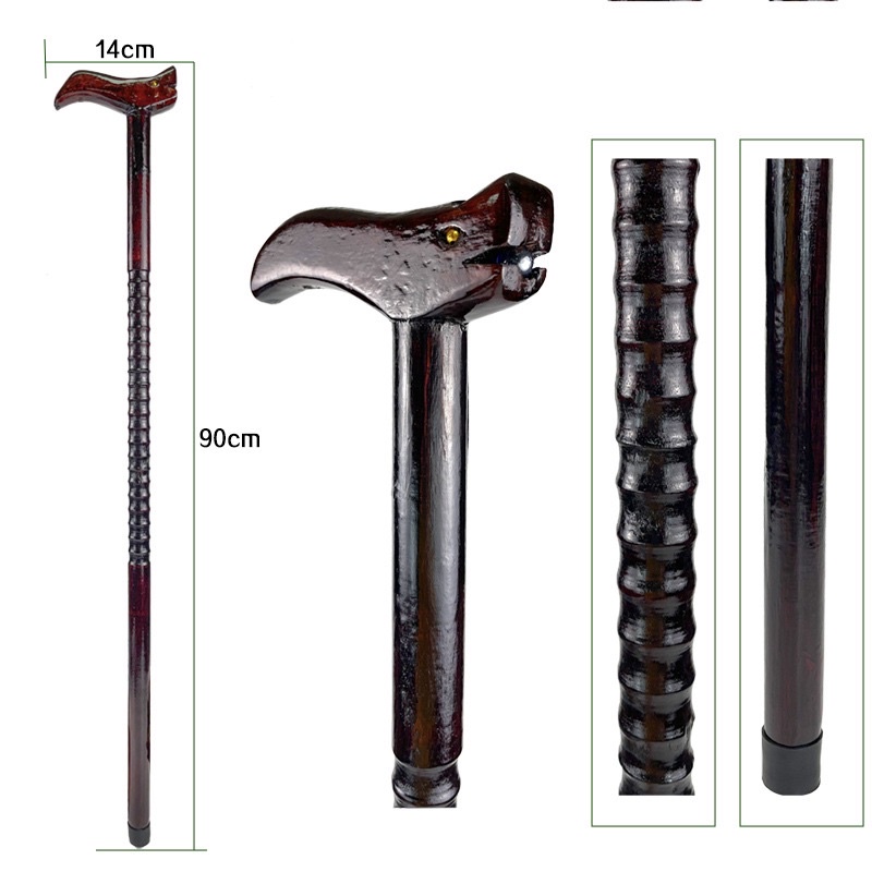 Solid Wood Crutch, Wooden Walking Sticks, Old Man Support Canes