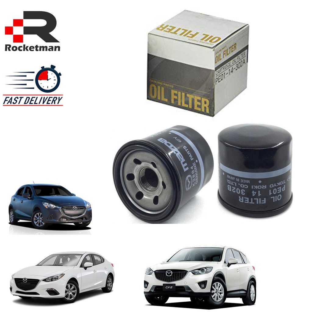 MAZDA OIL FILTER MAZDA 2 3 6 CX3 CX5 SKYACTIV GENUINE PARTS (PE0114