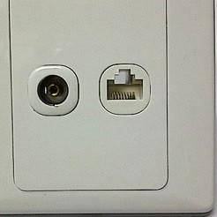 Rj45 +TV Faceplate Panel Outlet Socket | Shopee Malaysia