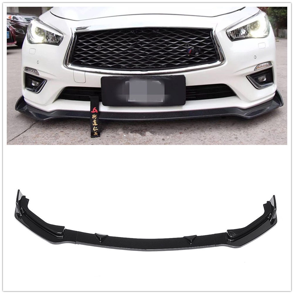 For Infiniti Q50 Sport Model 20142017 Glossy Black Front Bumper