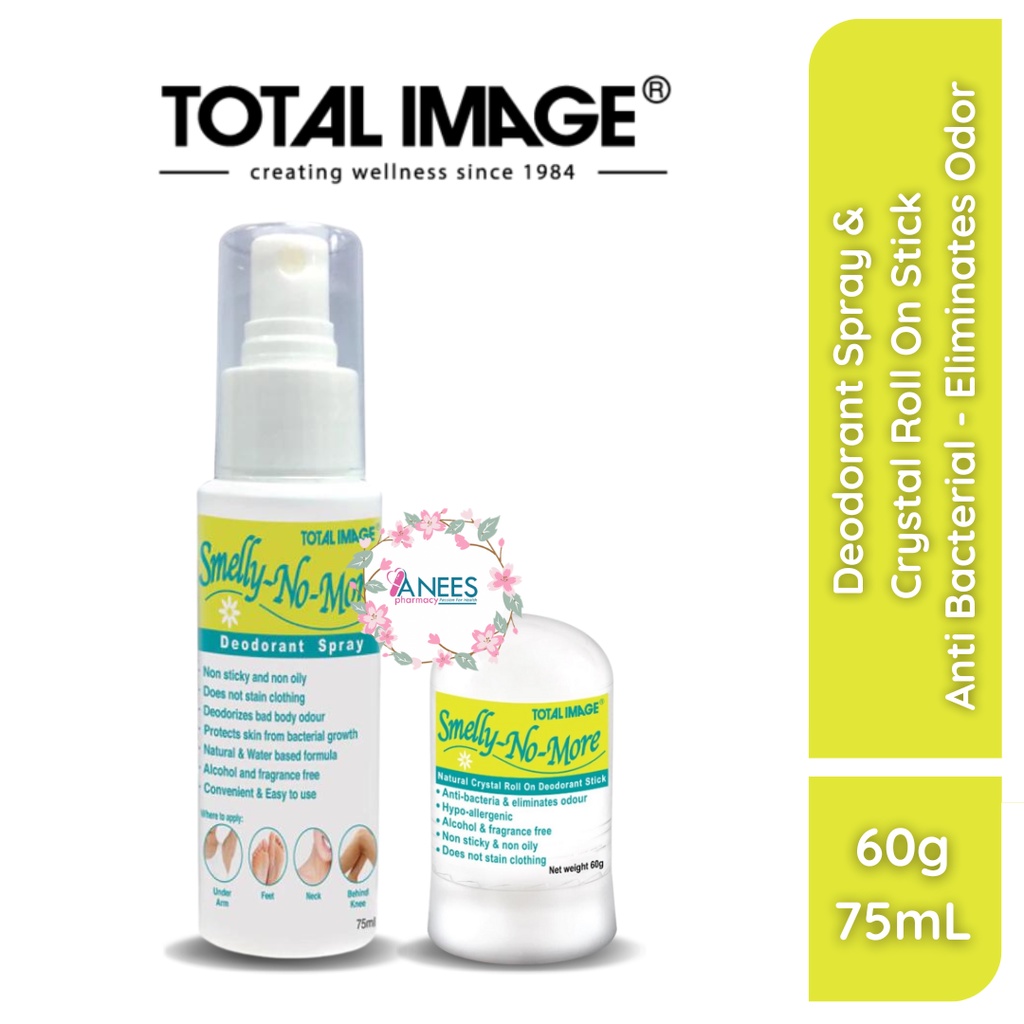 SMELLY NO MORE NATURAL CRYSTAL ROLL ON 60G/SPRAY 75ML | Shopee Malaysia