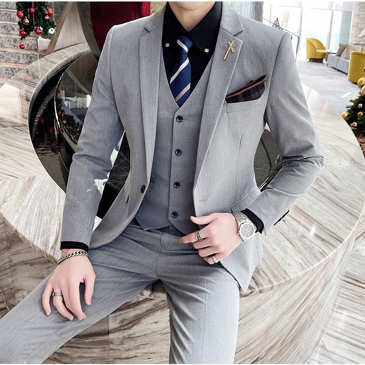 3-Piece Suit Gray Grey Three Piece Coat Pant at Rs 4000/piece in Sikar
