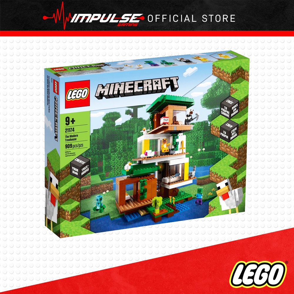 LEGO 21174 Minecraft The Modern Treehouse | Shopee Malaysia
