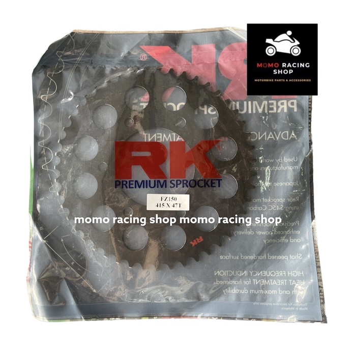 RK FZ150 Y15ZR Y16ZR 415HT Black Edition Rear Sprocket READY STOCK