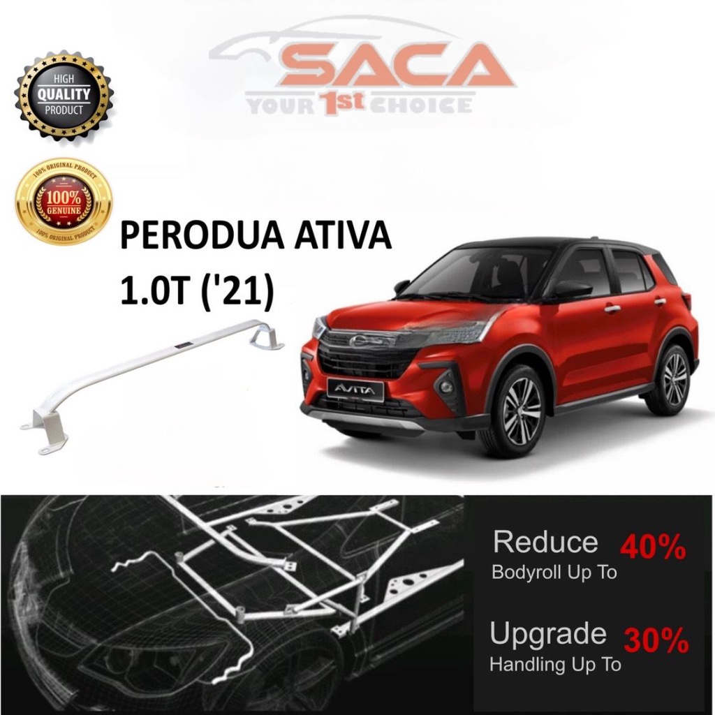 Ultra Racing Perodua Ativa Safety Bar 1.0T | Shopee Malaysia