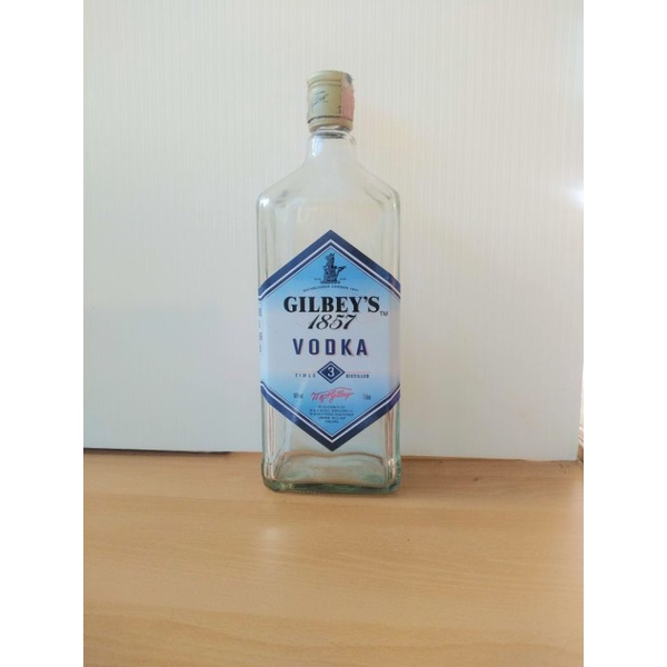 Gilbey's 1857 Vodka Liquor Bottle Beautiful Worth Collecting. Shopee