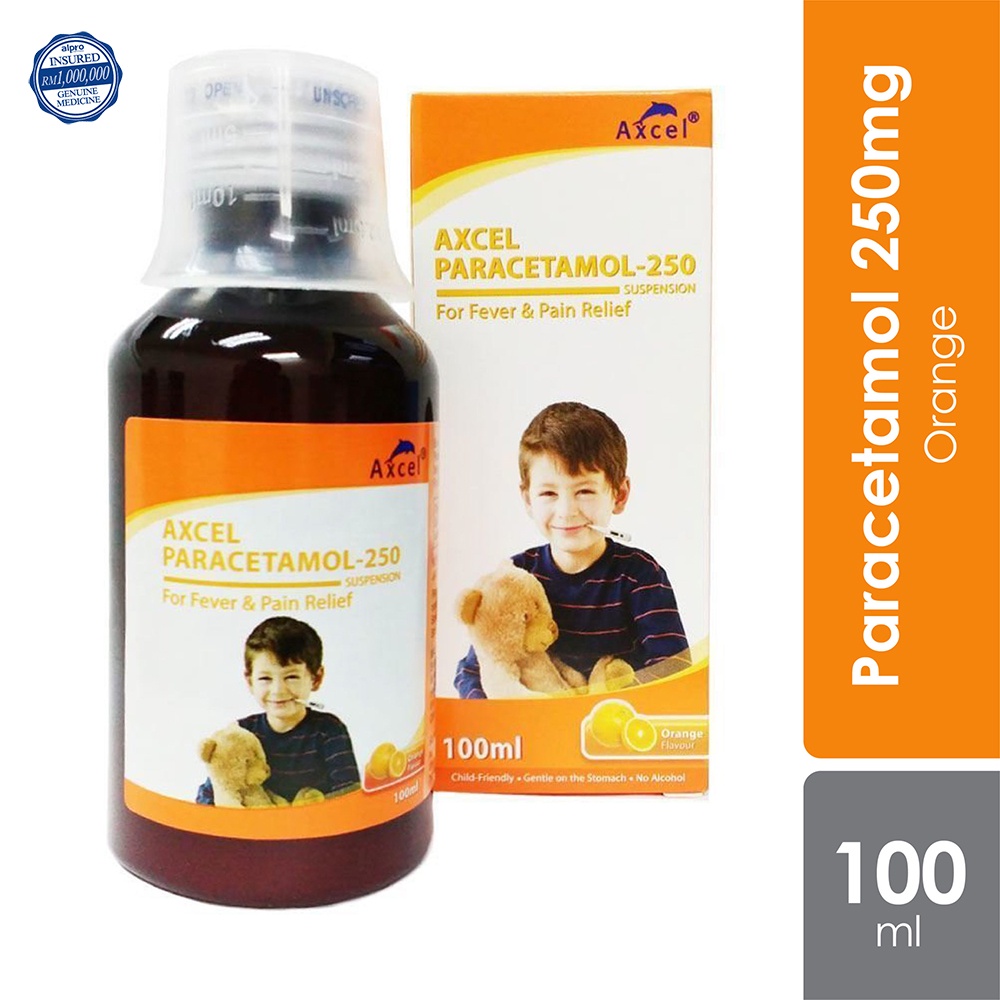 Axcel Paracetamol 250mg Syrup - Orange (5ml/100ml) | Shopee Malaysia