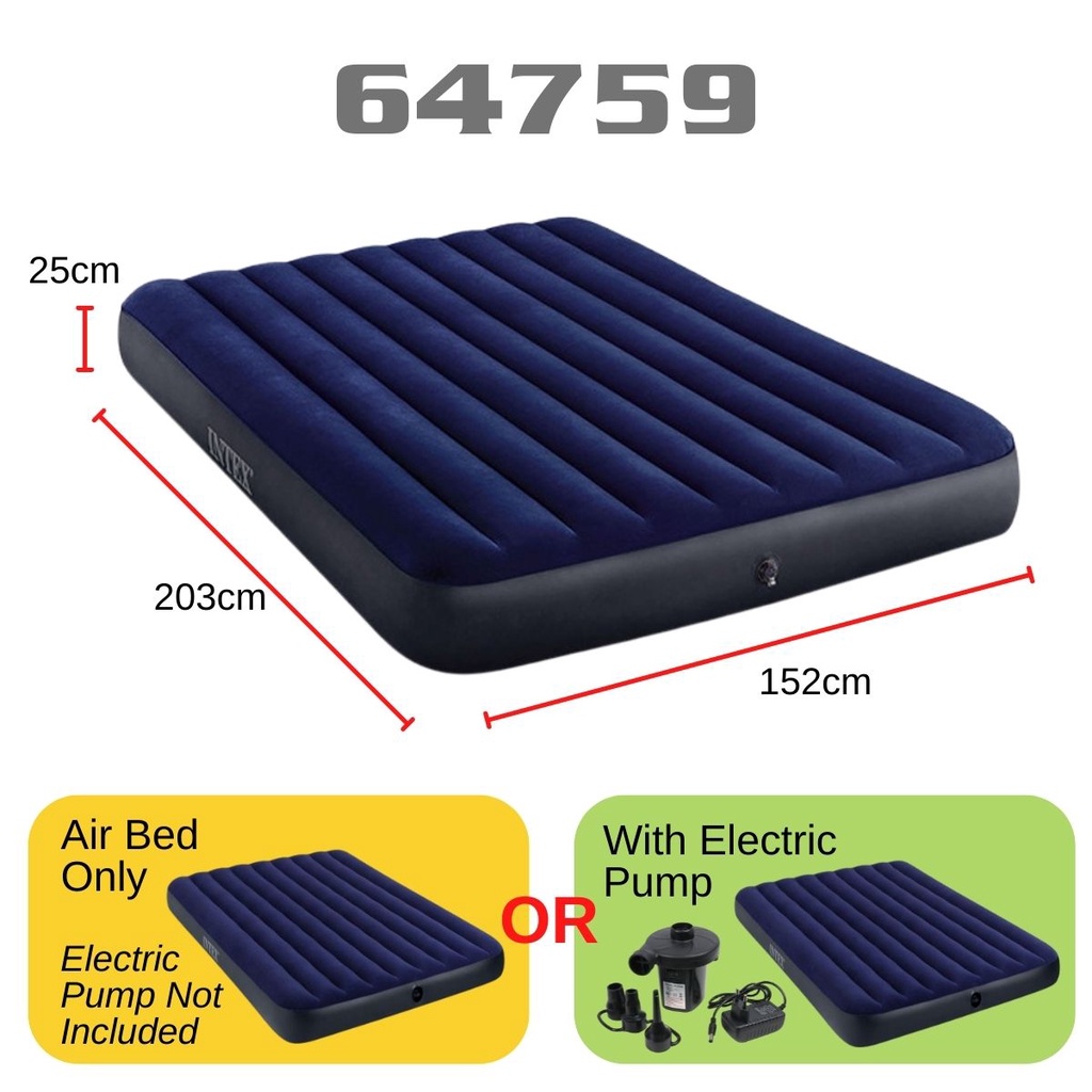 PRODIY INTEX 5 Size Inflatable Air Mattress Tilam Angin Single Intex