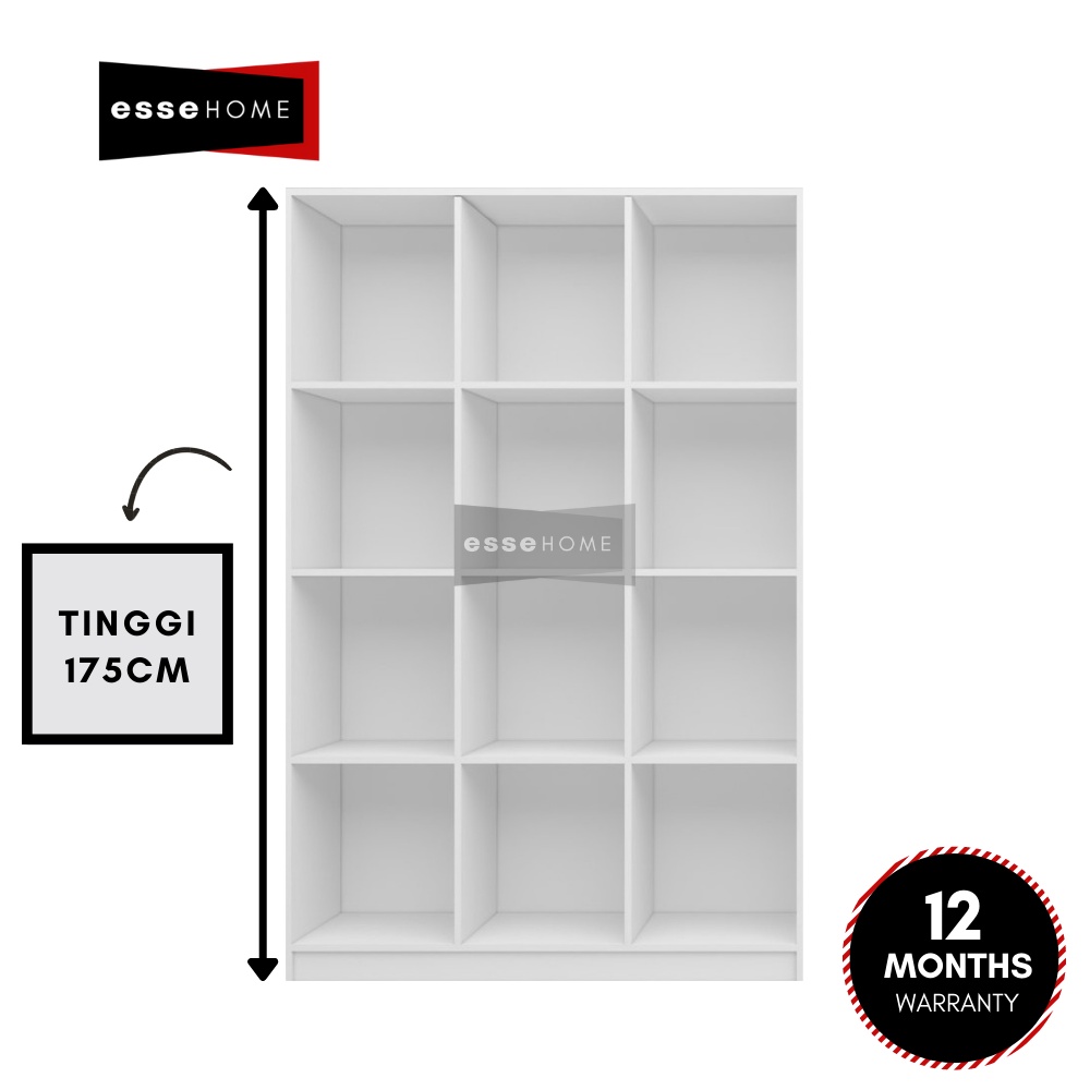 [175CM Tinggi] EsseHome 12 Box Book Shelf Book Rack Rak Buku Divider