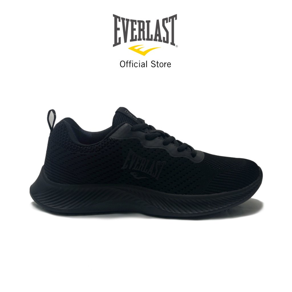 Everlast Unisex EVL LITE Mesh Sneakers Monochrome Black 1EAH0030 MBK Casual Athleisure Urban Streetwear Trainers Shopee Malaysia