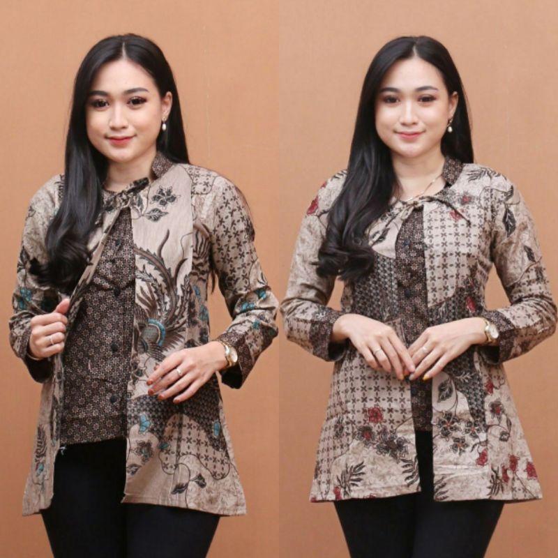 BB Batik Perempuan Batik Couple KEMEJA Women's Batik ASJ SA HRB026 ...