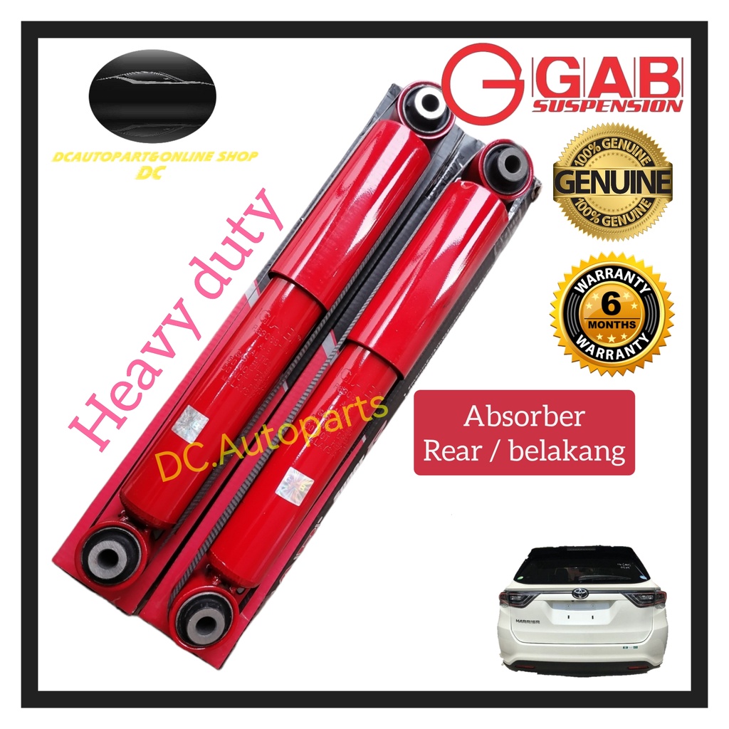 ORIGINAL GAB SUPER-R TOYOTA HARRIER 2.0 ZSU60W ZSU60 2013> ( REAR ...