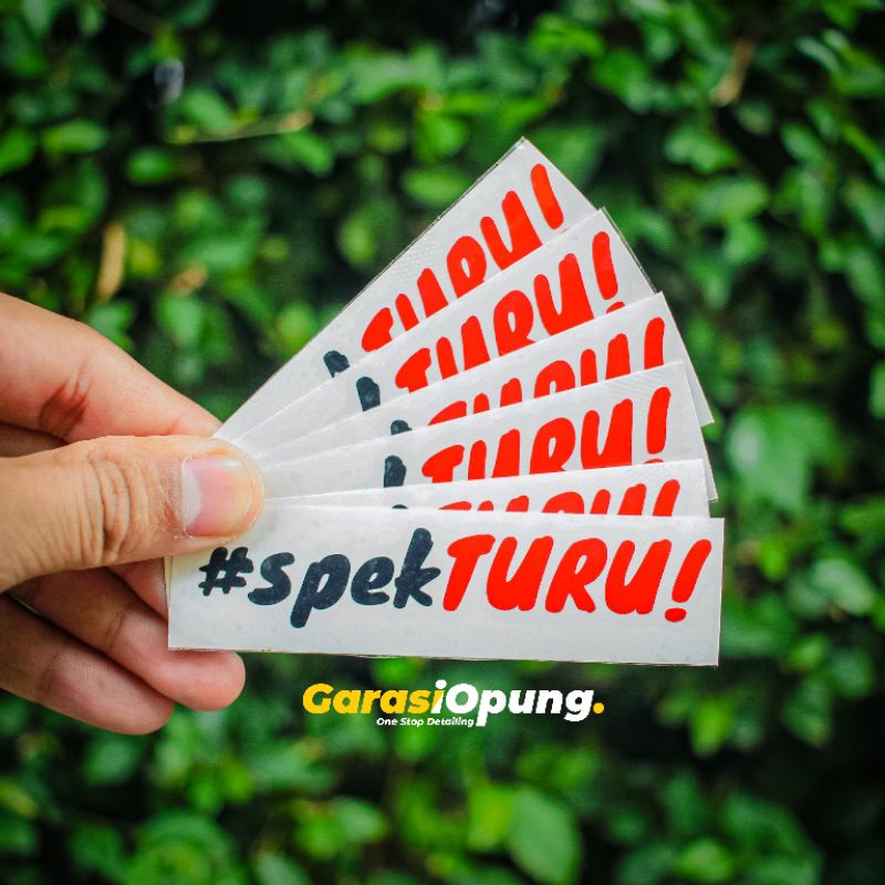 Sticker Sticker Specs TURU | Shopee Malaysia