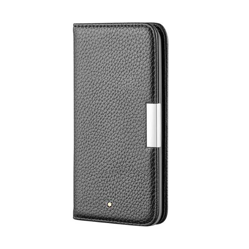 Montblanc Flip Wallet Leather Phone Case For iPhone 11 12 13 14 15 Pro ...