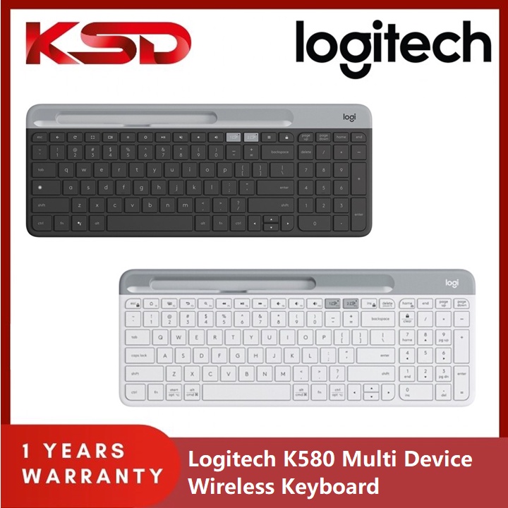 Logitech K580 Slim MultiDevice Wireless Keyboard for Chrome OS