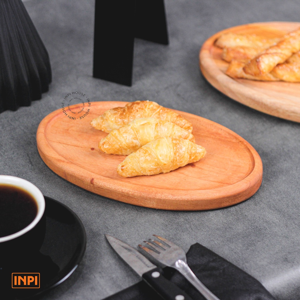KAYU Mahogany Wooden Plate Food Serving Container - INPI | Shopee Malaysia