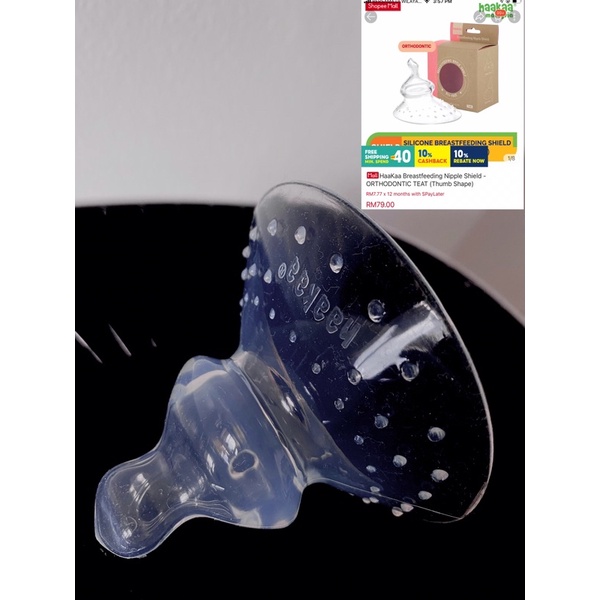 Haakaa Breastfeeding Nipple Shield Orthodontic Shopee Malaysia