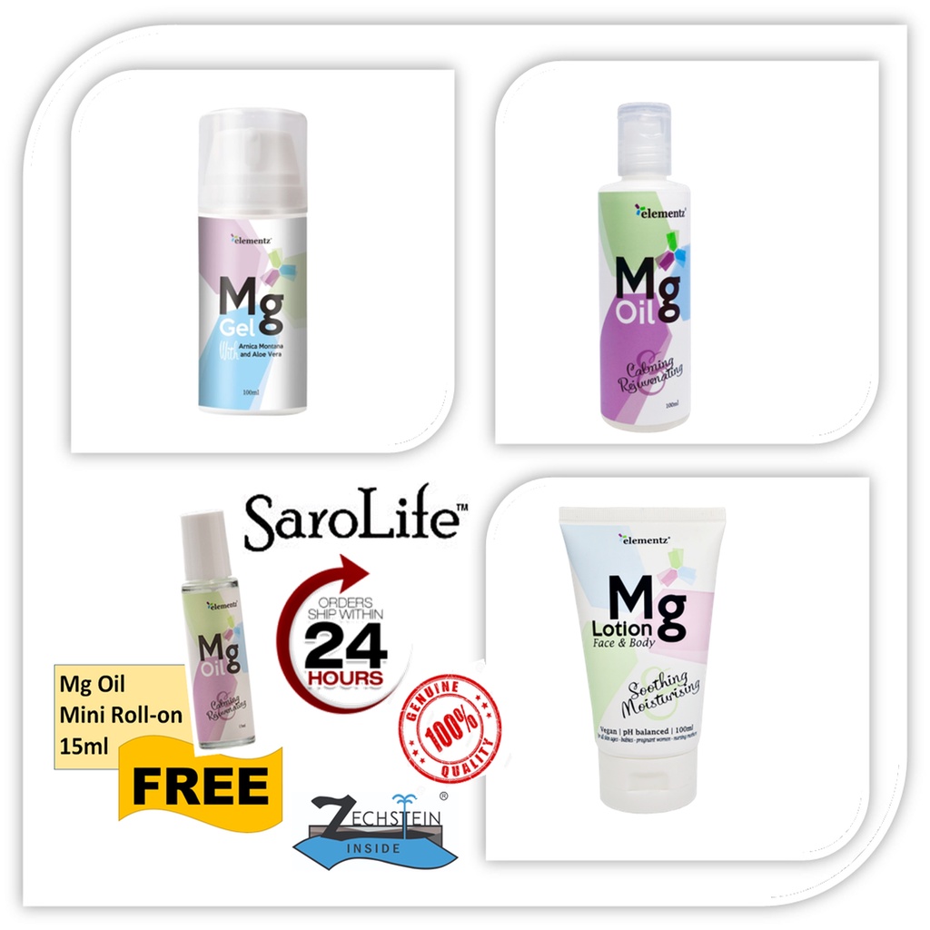 Elementz Magnesium Gel/Oil/Lotion {100ml} Shopee Malaysia