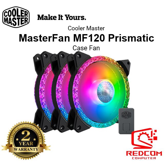 Cooler Master MasterFan MF120 Halo 3 IN 1 / 12cm Dual Loop ARGB Casing Fan / 120mm Addressable Rgb Chassis Fan 3in1 Argb Case Fan Argb Controller I1250636108